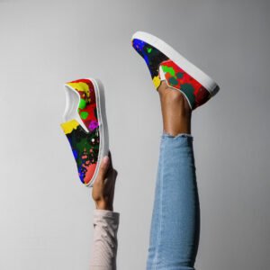 Tennis en toile sans lacets femme "Paint"